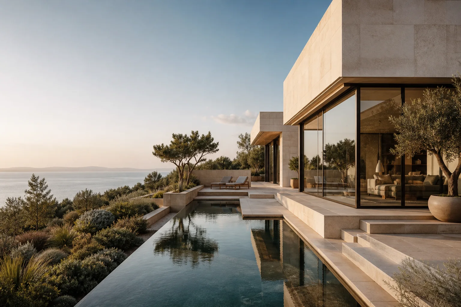 Sea-facing exterior of The Horizon Residence