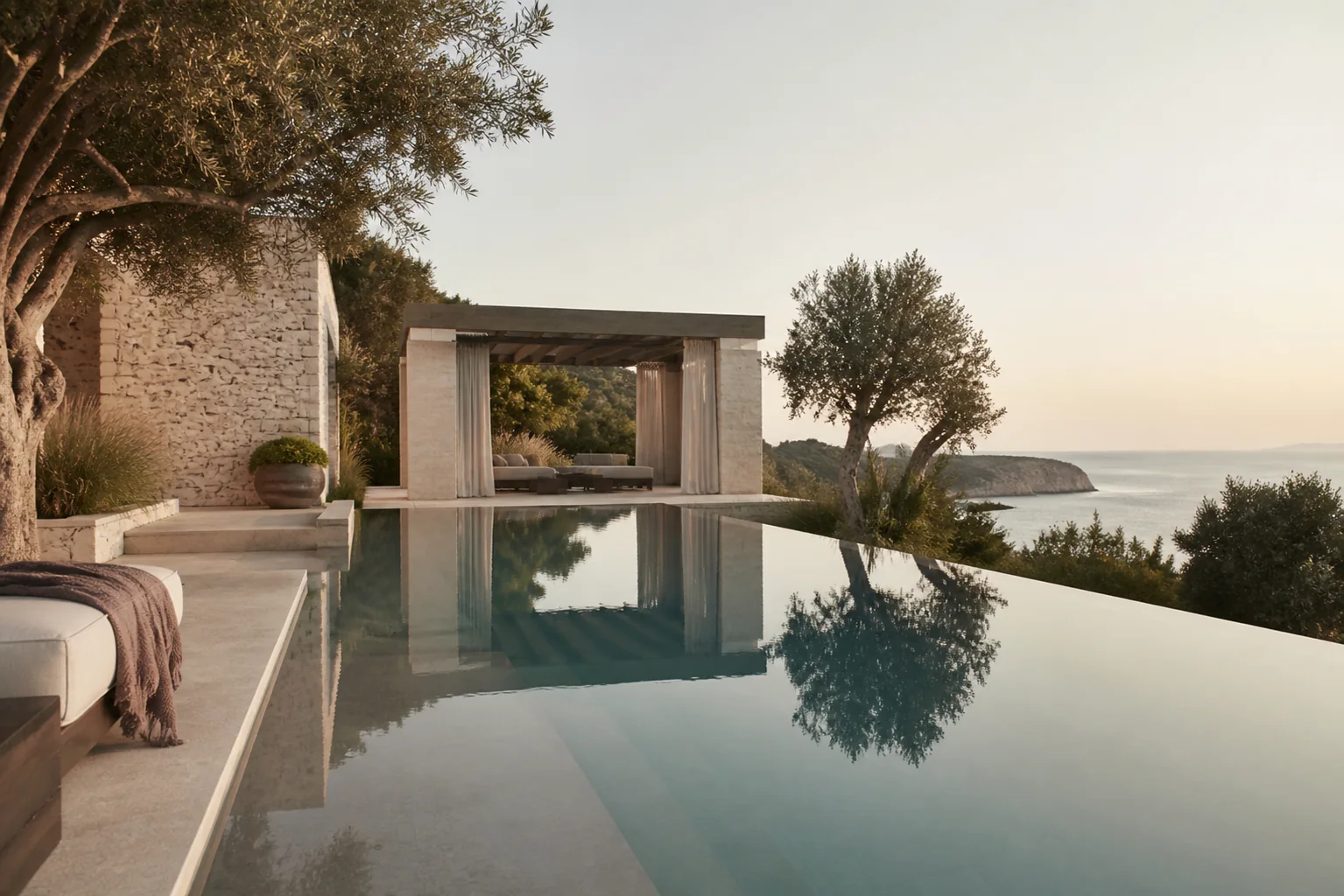 Private pool and pavilion of The Pavilion Residence